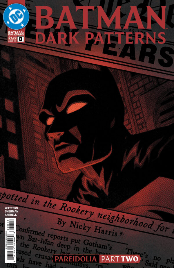 BATMAN: DARK PATTERNS #8: Hayden Sherman cover A