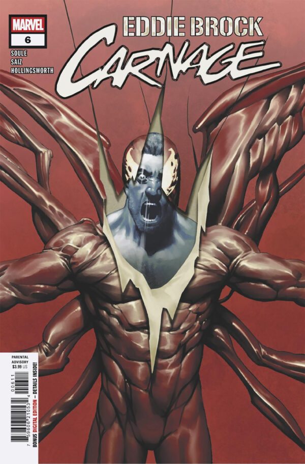 EDDIE BROCK: CARNAGE #6: Jesus Saiz cover A