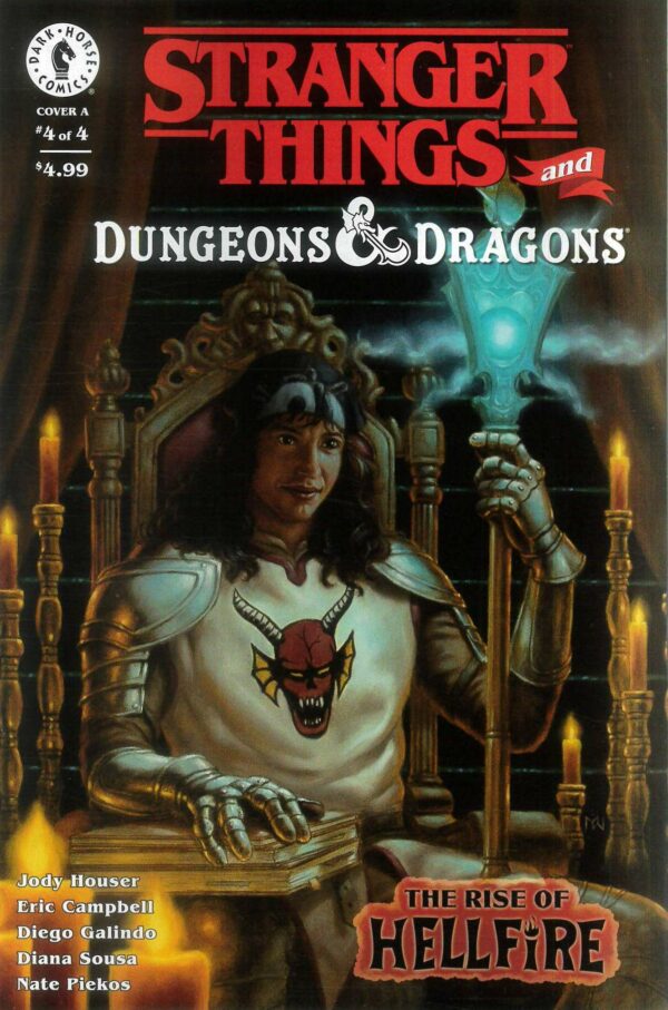 STRANGER THINGS AND D&D: RISE OF HELLFIRE #4: Myles Wohl cover A