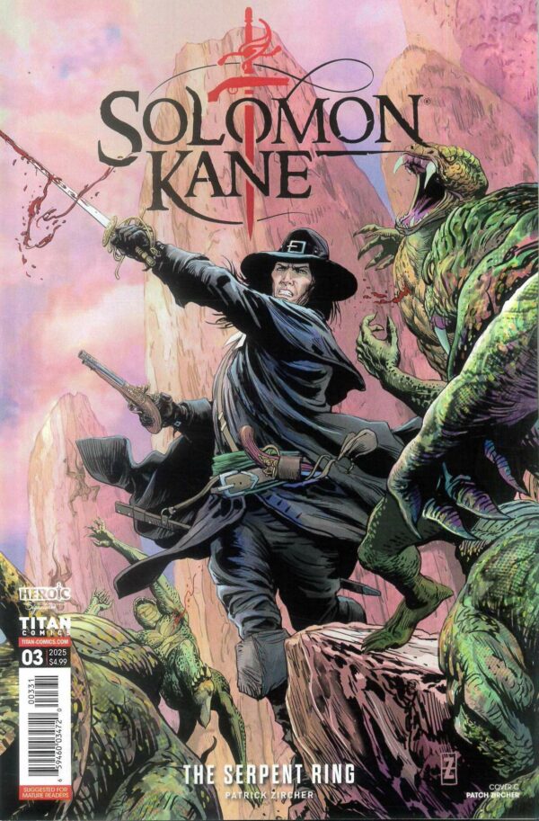 SOLOMON KANE: SERPENT RING #3: Patch Zircher cover C