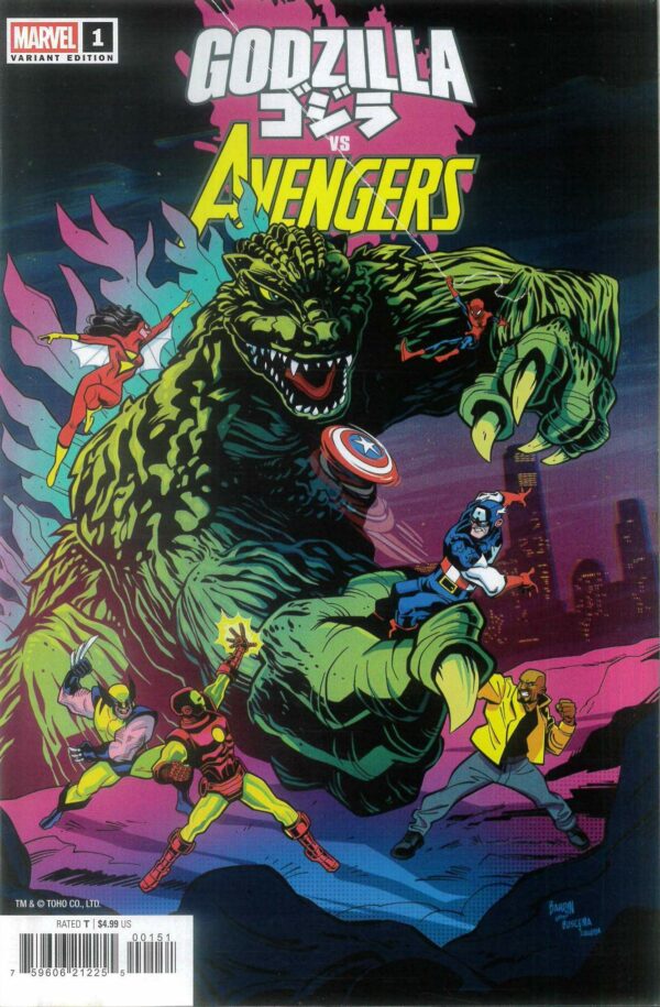 GODZILLA VS #5: Avengers #1 (Dave Bardin cover E)