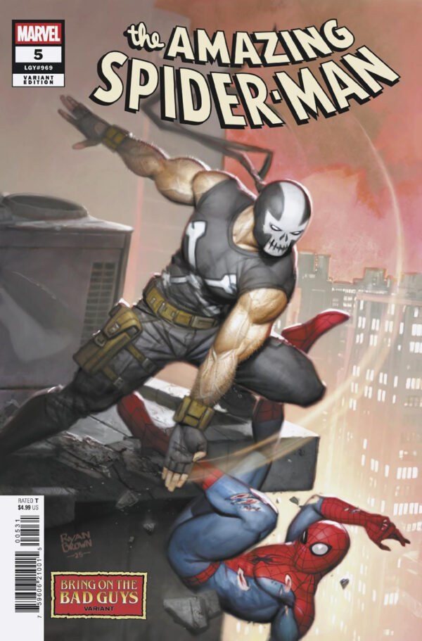 AMAZING SPIDER-MAN (2025 SERIES) #5: Ryan Brown Bring on the Bad Guys cover C
