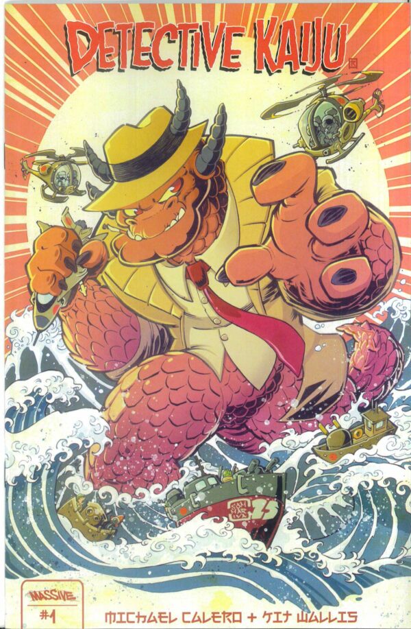 DETECTIVE KAIJU #1: Jon Sommariva cover D