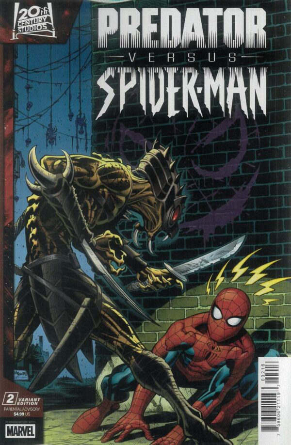 PREDATOR VS SPIDER-MAN #2: Ed McGuinness RI cover P