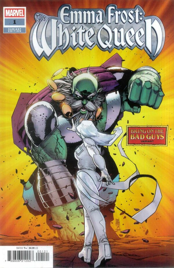 EMMA FROST: THE WHITE QUEEN #1: Mike Henderson Bring on the Bad Guys cover B
