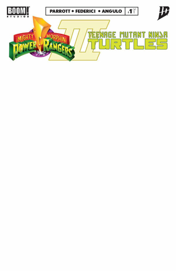 POWER RANGERS/TEENAGE MUTANT NINJA TURTLES III #1 Blank Sketch cover F