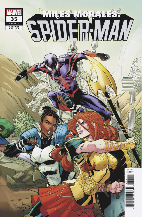 MILES MORALES: SPIDER-MAN (2023 SERIES) #35: Logan Lubera 5-Part connecting cover B