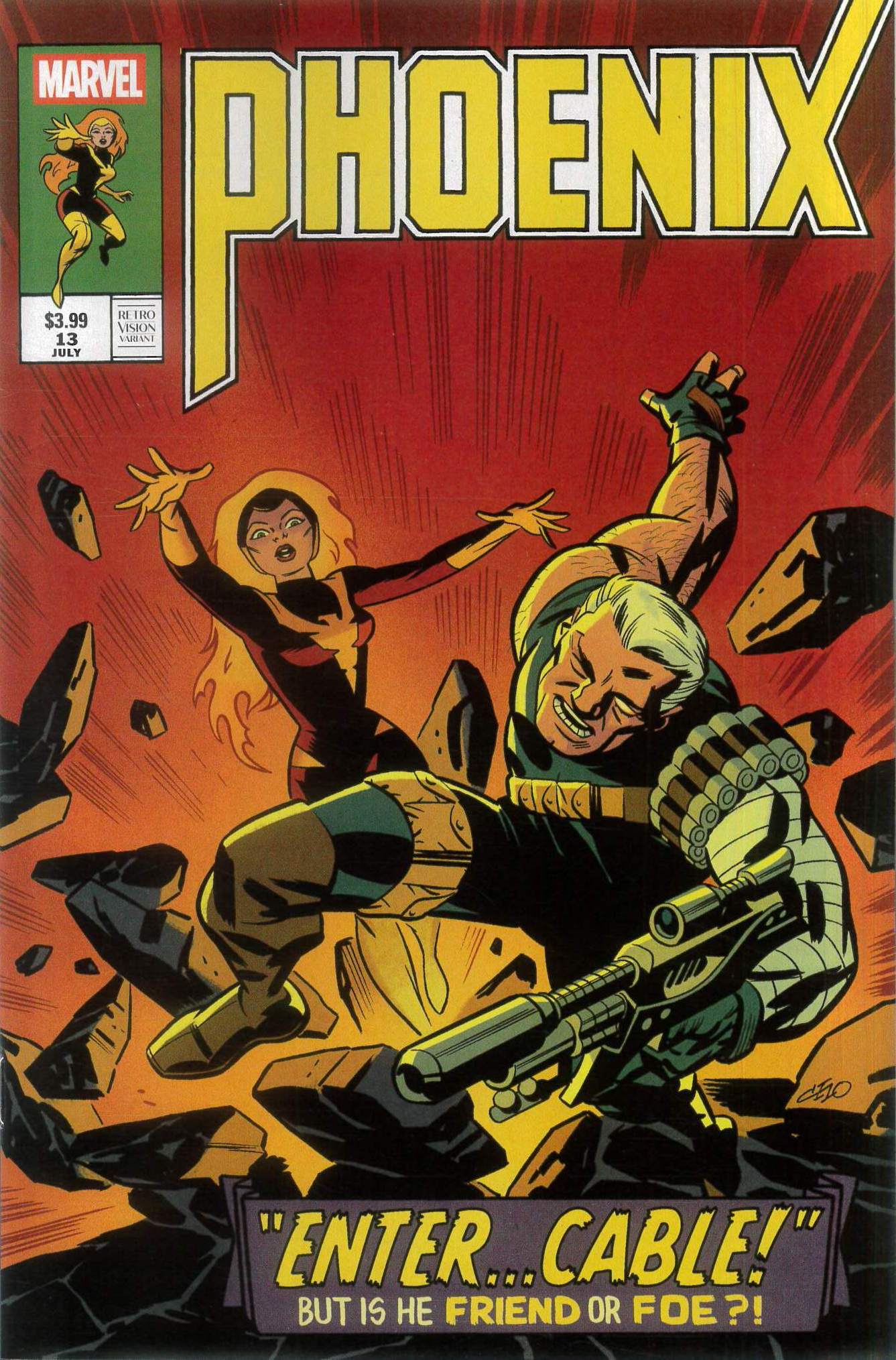 PHOENIX (2024 SERIES) #13: Retro Vision cover B PHOENIX (2024 SERIES) #13: Retro Vision cover B