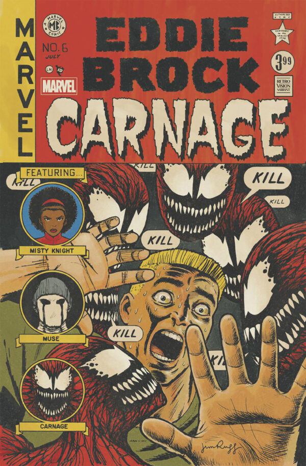 EDDIE BROCK: CARNAGE #6: Jim Rugg Retro Vision cover B
