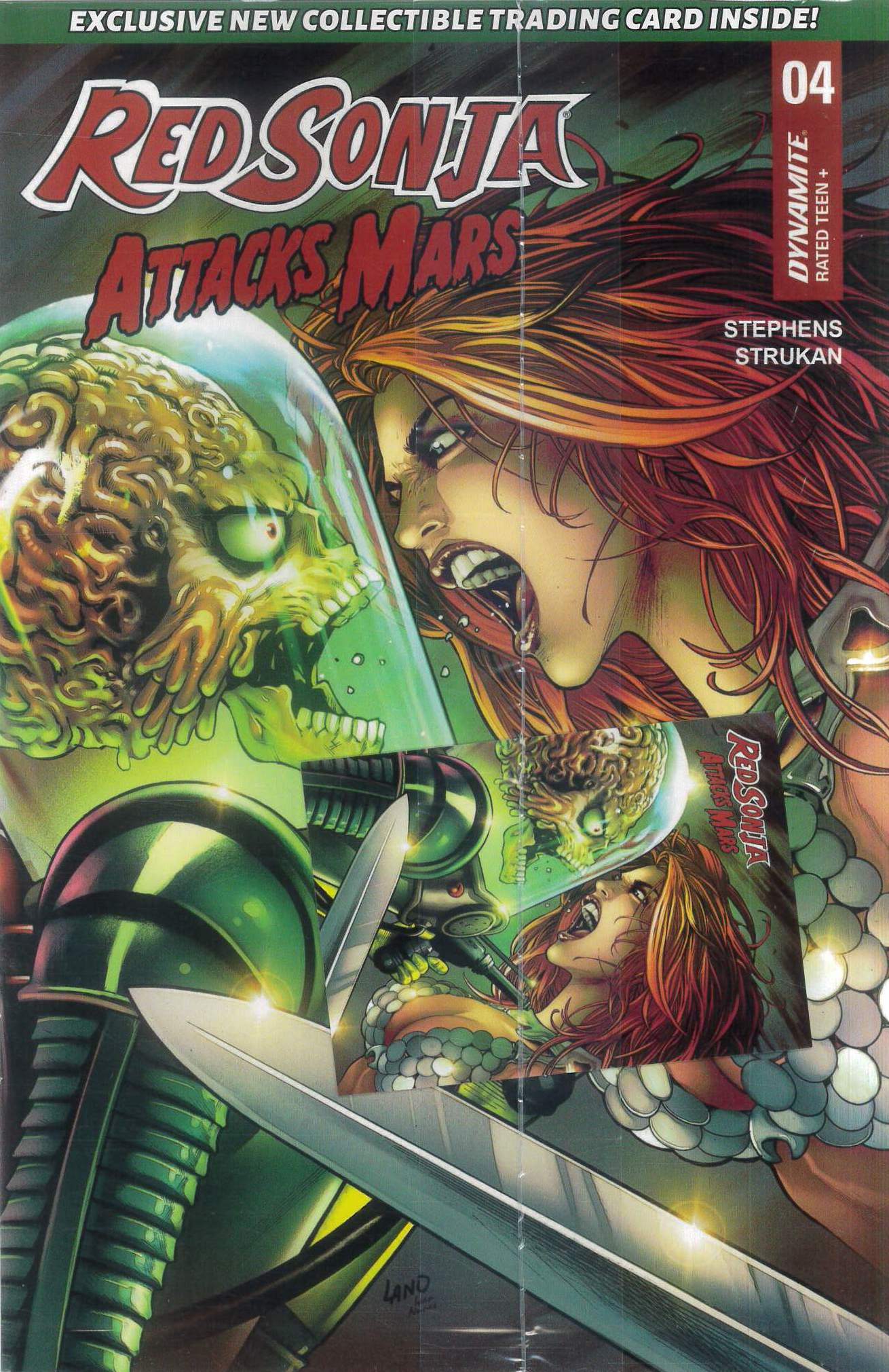 RED SONJA ATTACKS MARS #4: Greg Land cover C RED SONJA ATTACKS MARS #4: Greg Land cover C