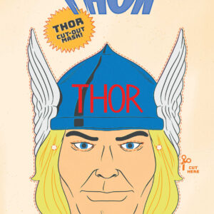 MORTAL THOR #2 Retro Halloween Mask cover B