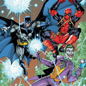 MARVEL/DC: DEADPOOL/BATMAN #1 Mark Bagley Foil cover B