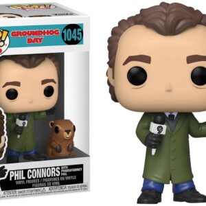 POP MOVIES VINYL FIGURES #1045: Groundhog Day: Phil Conners with Punxsutawney Phil – NM