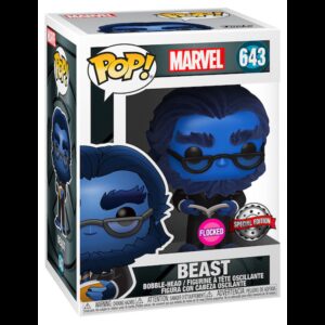 POP MARVEL VINYL FIGURE #643: X-Men 20th Anniversary: Beast Flocked Special Edition NM