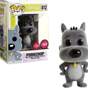 POP DISNEY VINYL FIGURE #412: Porkchop Chase Flocked (Doug) NM POP DISNEY VINYL FIGURE #412: Porkchop Chase Flocked (Doug) NM