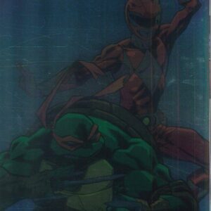POWER RANGERS/TEENAGE MUTANT NINJA TURTLES III #2: Khary Randolph virgin Foil RI cover N