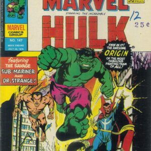 MIGHTY WORLD OF MARVEL (1972-1979 SERIES) #147: 1st Defenders: Neal Adams cv – VF MIGHTY WORLD OF MARVEL (1972-1979 SERIES) #147: 1st Defenders: Neal Adams cv – VF