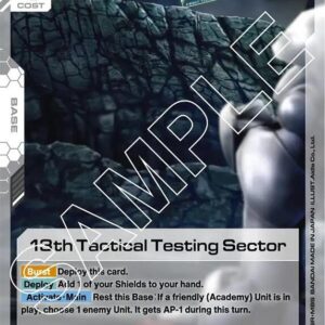 GUNDAM CARD GAME SET GD01: NEWTYPE RISING SINGLES #1: 13th Tactical Testing Sector (C) Normal GD01-130 NM