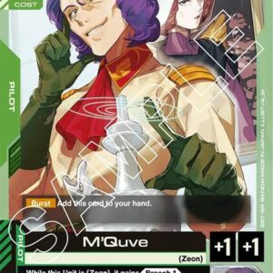 GUNDAM CARD GAME SET GD01: NEWTYPE RISING SINGLES #109: M’Quve (C) Normal GD01-092 NM