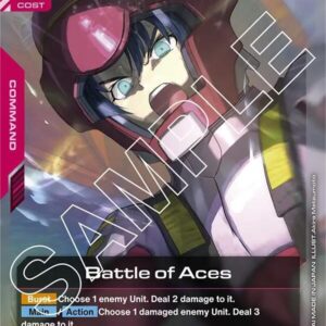 GUNDAM CARD GAME SET GD01: NEWTYPE RISING SINGLES #11: Battle of Aces (R) Foil GD01-111 NM