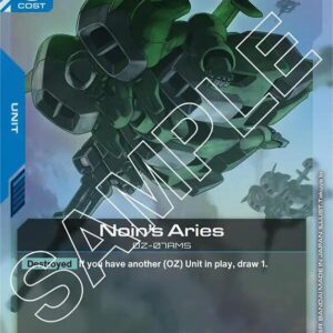 GUNDAM CARD GAME SET GD01: NEWTYPE RISING SINGLES #119: Noin’s Aries (R) Foil GD01-007 NM