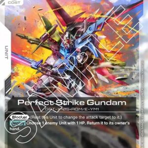 GUNDAM CARD GAME SET GD01: NEWTYPE RISING SINGLES #122: Perfect Strike Gundam (R) Foil GD01-068 NM