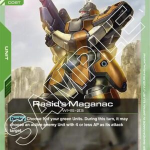 GUNDAM CARD GAME SET GD01: NEWTYPE RISING SINGLES #124: Rasid’s Maganac (C) Normal GD01-043 NM