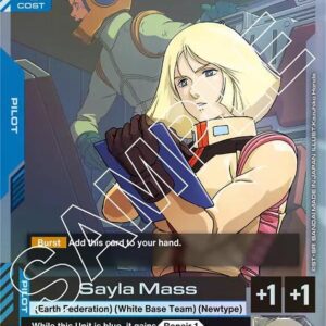 GUNDAM CARD GAME SET GD01: NEWTYPE RISING SINGLES #147: Sayla Mass (R) Foil GD01-087 NM