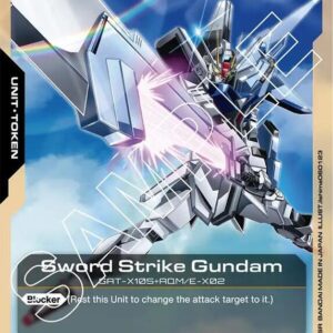 GUNDAM CARD GAME SET GD01: NEWTYPE RISING SINGLES #165: Sword Strike Gundam (T-010) Token (C) Normal  NM