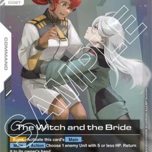GUNDAM CARD GAME SET GD01: NEWTYPE RISING SINGLES #170: The Witch and the Bride (R) Foil GD01-117 NM