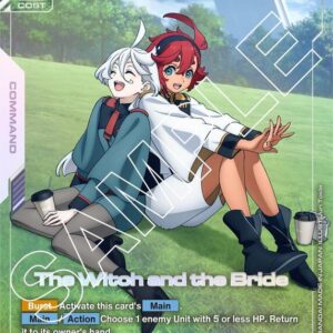 GUNDAM CARD GAME SET GD01: NEWTYPE RISING SINGLES #171: The Witch and the Bride (R+) Foil GD01-117 NM