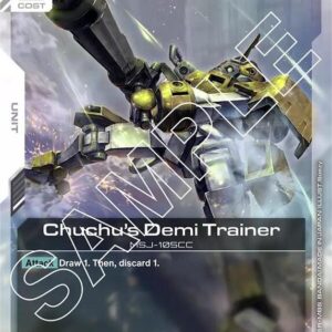 GUNDAM CARD GAME SET GD01: NEWTYPE RISING SINGLES #30: Chuchu’s Demi Trainer (R) Foil GD01-074 NM