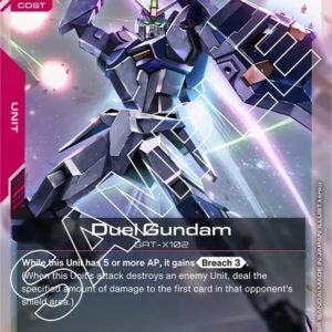GUNDAM CARD GAME SET GD01: NEWTYPE RISING SINGLES #43: Duel Gundam (R) Foil GD01-054 NM
