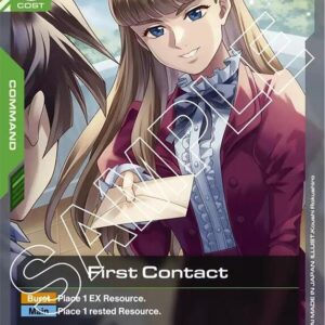 GUNDAM CARD GAME SET GD01: NEWTYPE RISING SINGLES #54: First Contact (UC) Normal GD01-107 NM