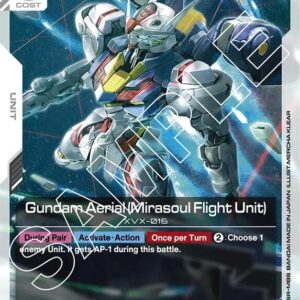 GUNDAM CARD GAME SET GD01: NEWTYPE RISING SINGLES #79: Gundam Aerial (Mirasoul Flight Unit) (UC) Normal GD01-082 NM