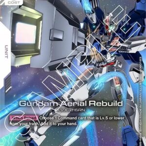 GUNDAM CARD GAME SET GD01: NEWTYPE RISING SINGLES #80: Gundam Aerial Rebuild (LR) Foil GD01-067 NM
