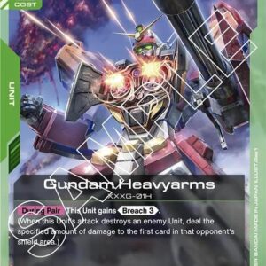 GUNDAM CARD GAME SET GD01: NEWTYPE RISING SINGLES #86: Gundam Heavyarms (UC) Normal GD01-034 NM