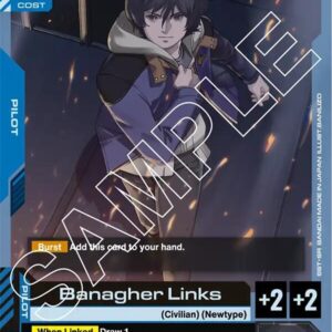 GUNDAM CARD GAME SET GD01: NEWTYPE RISING SINGLES #9: Banagher Links (UC) Normal GD01-088 NM