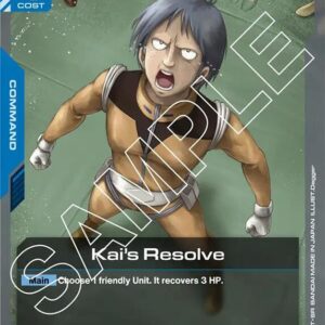 GUNDAM CARD GAME: STARTER SINGLES #121: Kai’s Resolve (C) Normal ST01-013 NM GUNDAM CARD GAME: STARTER SINGLES #121: Kai’s Resolve (C) Normal ST01-013 NM