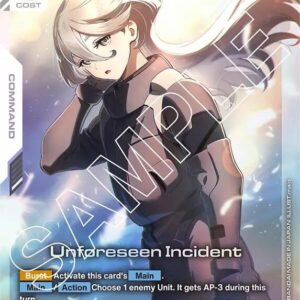 GUNDAM CARD GAME: STARTER SINGLES #128: Unforeseen Incident (C+) Foil ST01-014 NM