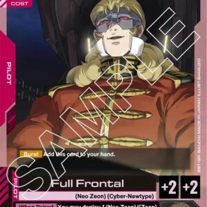 GUNDAM CARD GAME: STARTER SINGLES #313: Full Frontal (C) Normal ST03-010 NM GUNDAM CARD GAME: STARTER SINGLES #313: Full Frontal (C) Normal ST03-010 NM