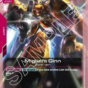 GUNDAM CARD GAME: STARTER SINGLES #417: Miguel’s Ginn (C) Normal ST04-009 NM GUNDAM CARD GAME: STARTER SINGLES #417: Miguel’s Ginn (C) Normal ST04-009 NM