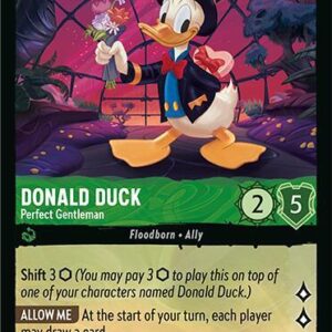 DISNEY LORCANA SINGLE CARDS: FABLED #100: Donald Duck – Perfect Gentleman (Uncommon 85/204: NM)
