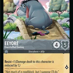 DISNEY LORCANA SINGLE CARDS: FABLED #109: Eeyore – Overstuffed Donkey (Common 183/204: NM)