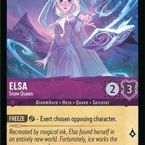 DISNEY LORCANA SINGLE CARDS: FABLED #114: Elsa – Snow Queen (Uncommon 53/204: NM)