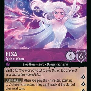 DISNEY LORCANA SINGLE CARDS: FABLED #116: Elsa – Spirit of Winter (Legendary 43/204: NM)