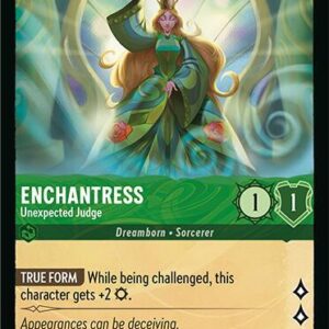 DISNEY LORCANA SINGLE CARDS: FABLED #118: Enchantress – Unexpected Judge (Common 81/204: NM) DISNEY LORCANA SINGLE CARDS: FABLED #118: Enchantress – Unexpected Judge (Common 81/204: NM)