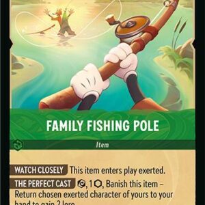 DISNEY LORCANA SINGLE CARDS: FABLED #120: Family Fishing Pole (Rare 100/204: NM)