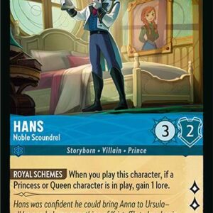 DISNEY LORCANA SINGLE CARDS: FABLED #143: Hans – Noble Scoundrel (Common 148/204: NM)