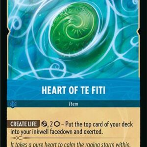 DISNEY LORCANA SINGLE CARDS: FABLED #147: Heart of Te Fiti (Rare 168/204: NM)